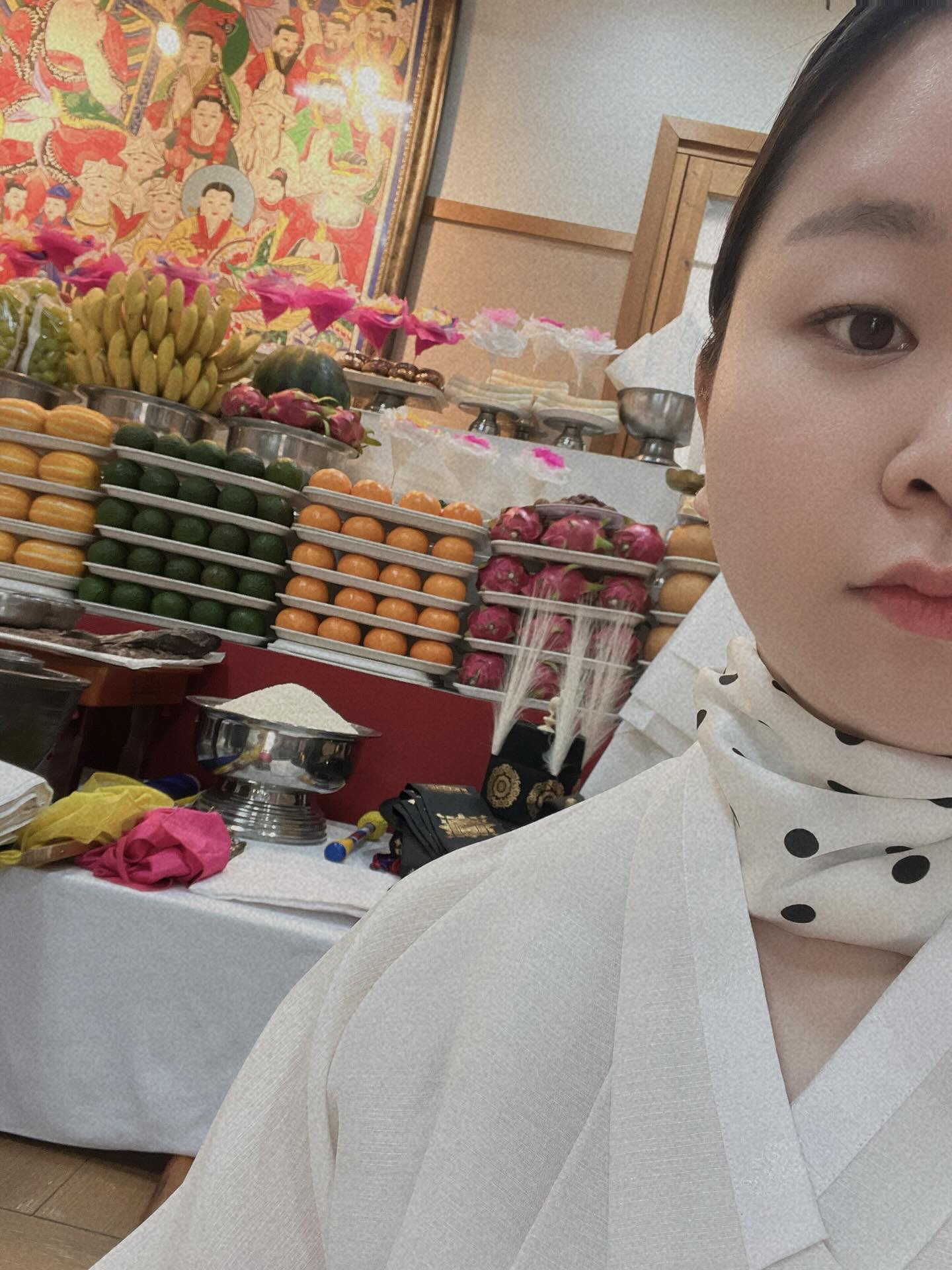 이소빈 신당 기도 장면