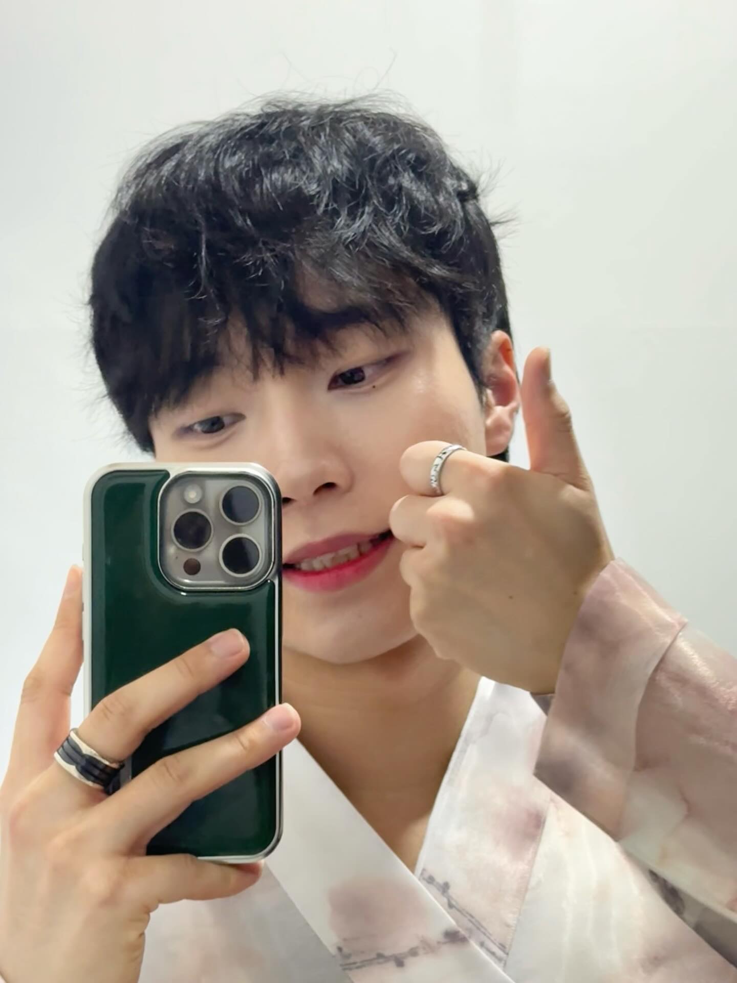 매화도령 한복 셀피