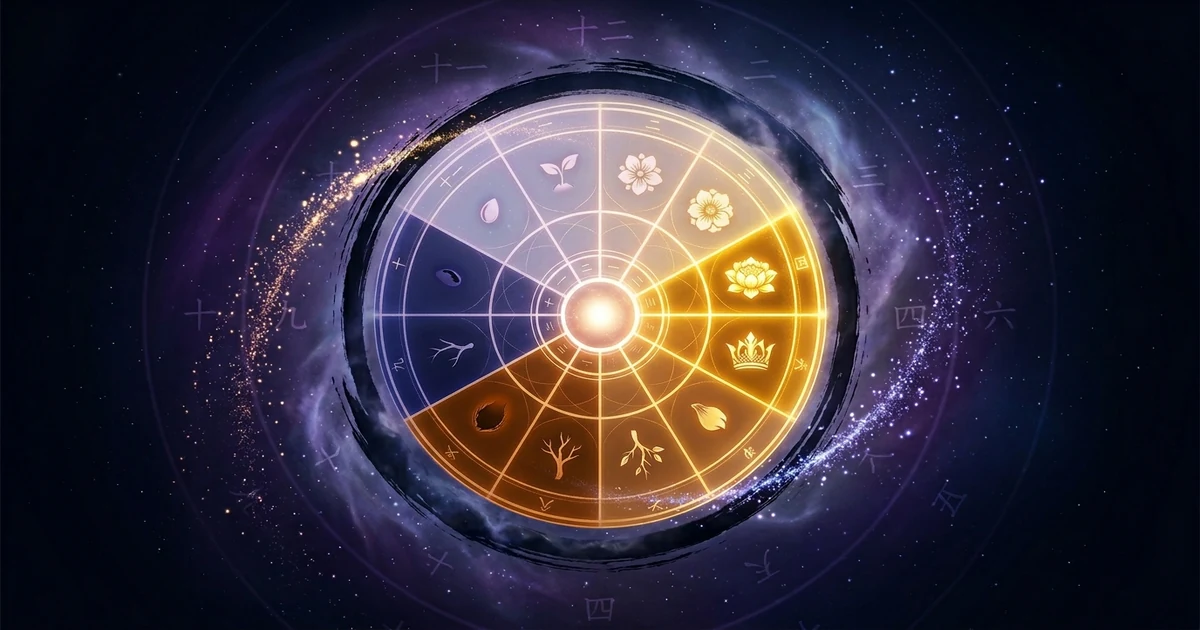 12운성 — 생명의 순환 12단계를 표현한 동양 우주 만다라